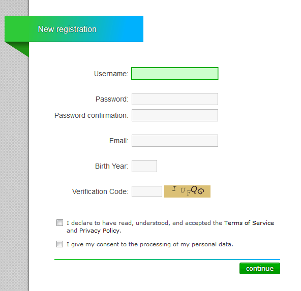 NeoBux registration form NeoBux registration form