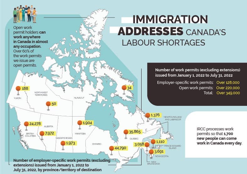 Canada Work Permit Visa Graph Canada Work Permit Visa Graph