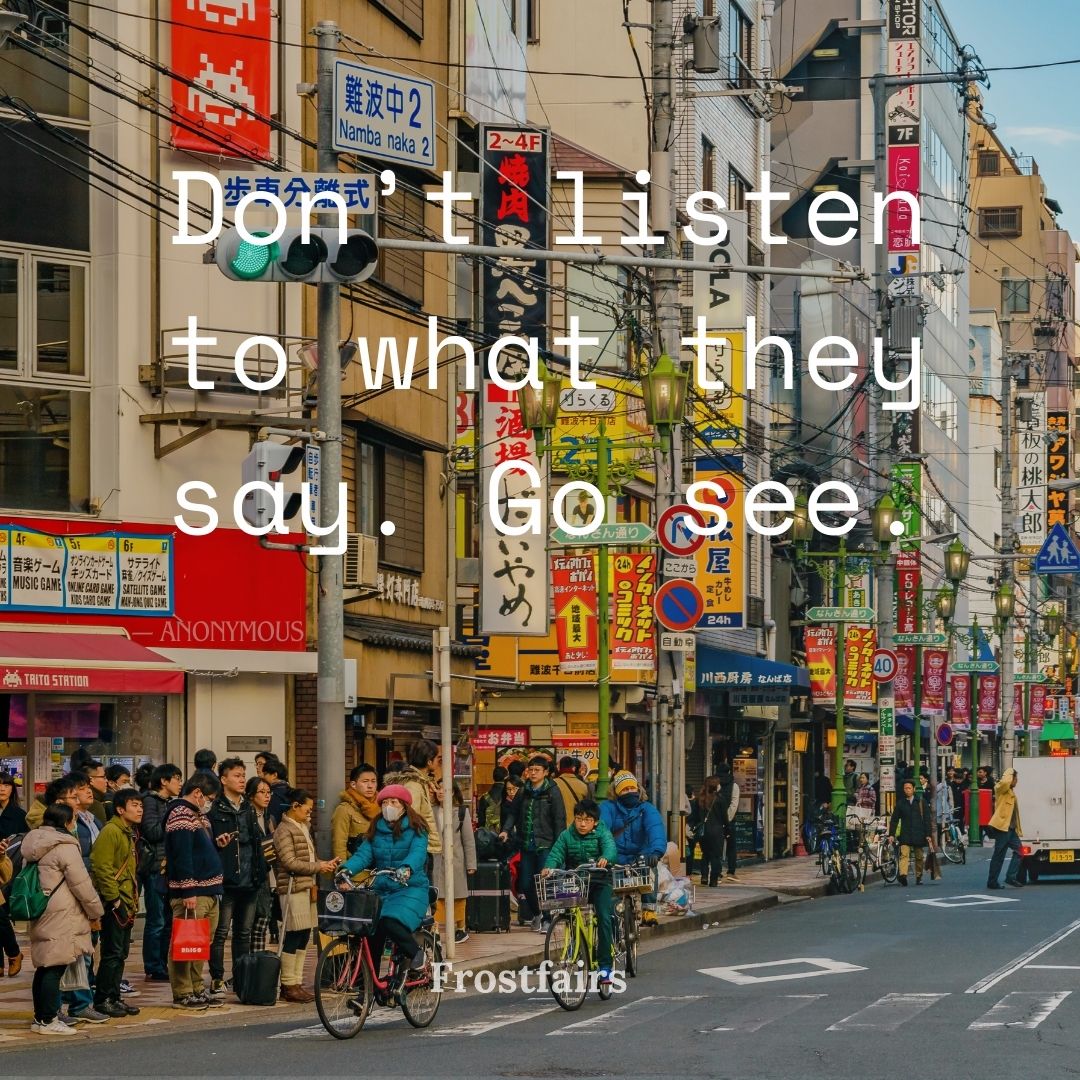 Short Travel Quote Caption Encouraging quote for students to experience study abroad themselves