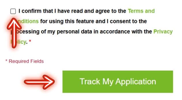 Track student visa application on EMGS. EMGS visa tracking button used to check Malaysia student visa progress online.