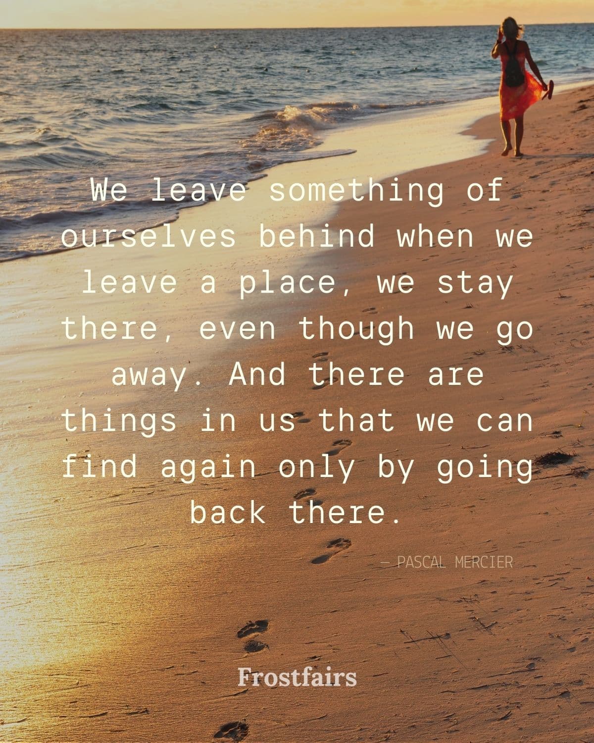 Identity and Travel Farewell Quote Reflective quote about travel, home, and belonging abroad