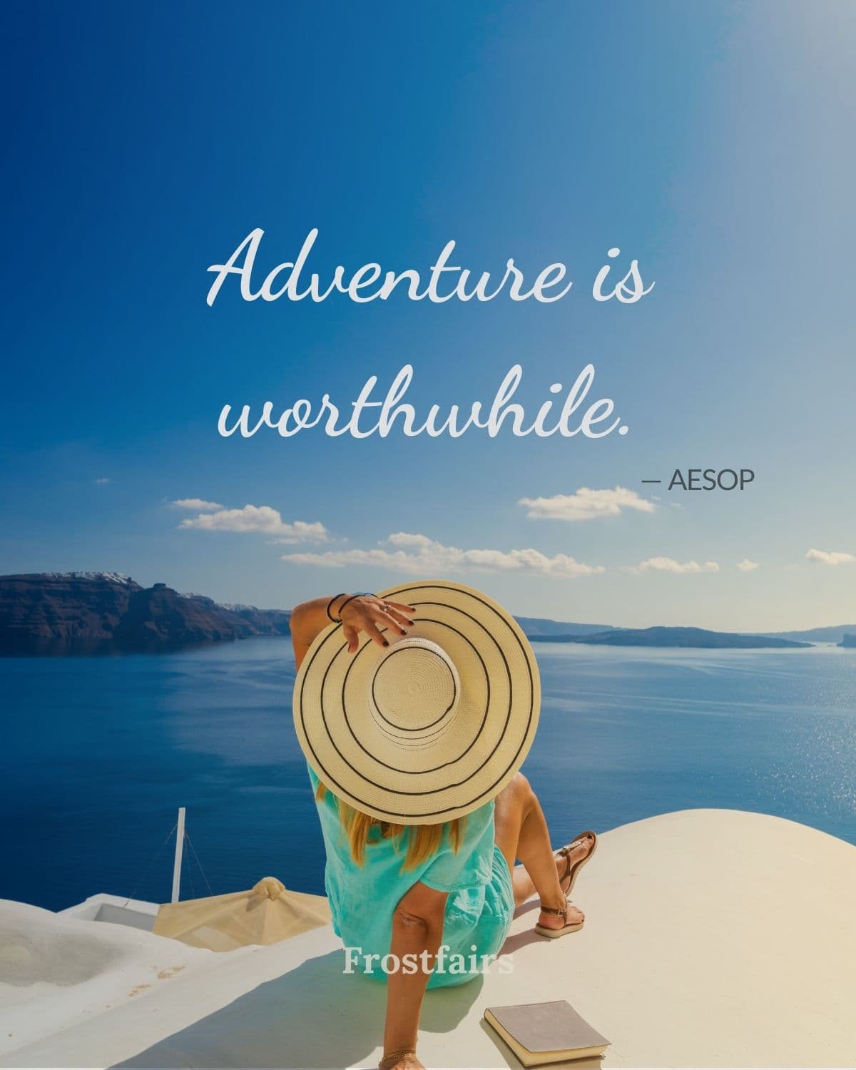 Adventure Abroad Quote by Aesop Classic quote about the worth of adventure and travel abroad