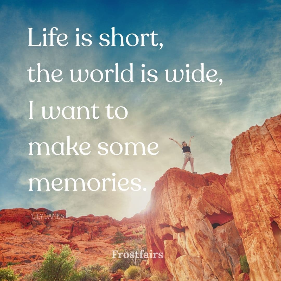 Travel Life Caption Study abroad Instagram caption about creating memories abroad