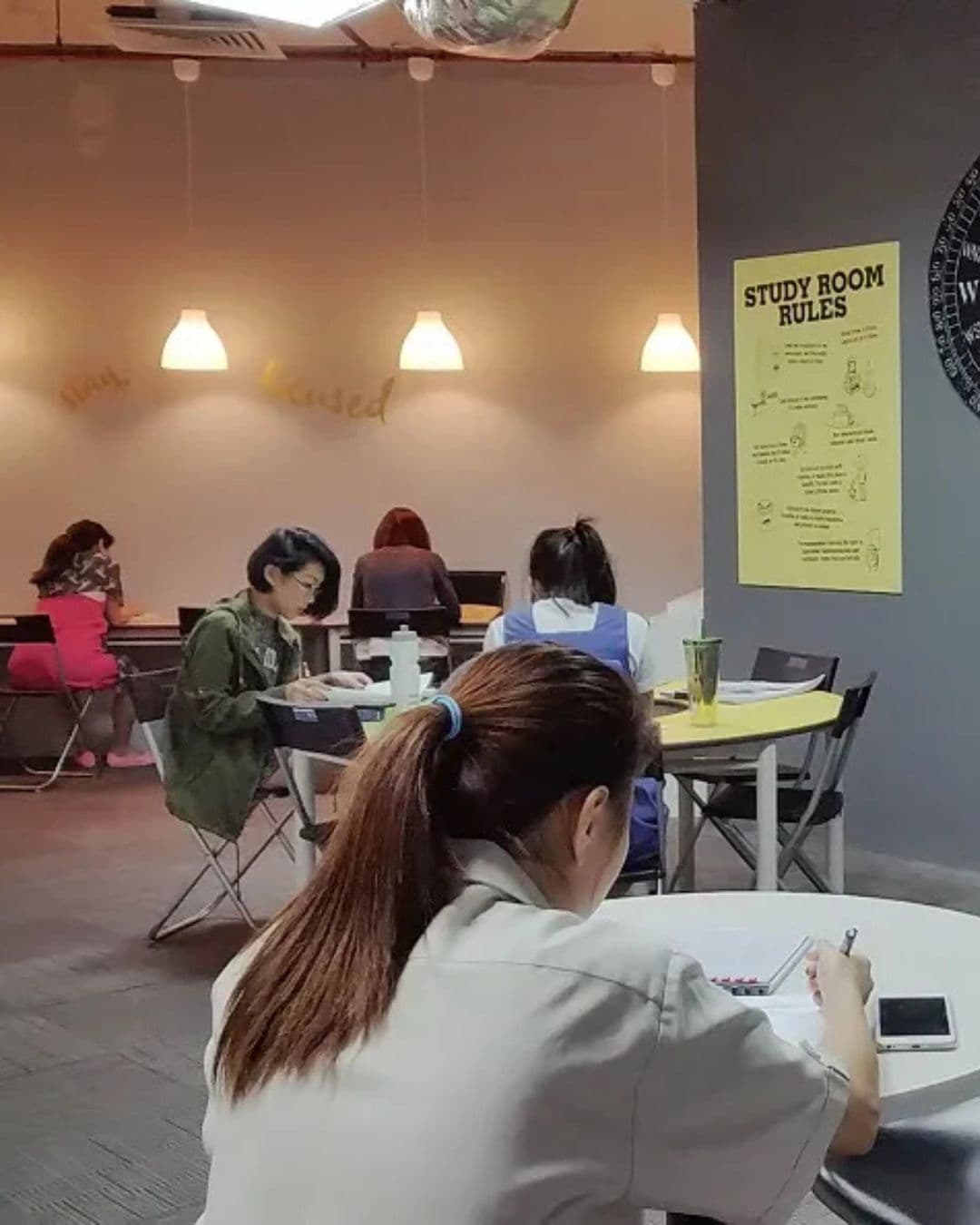 United Square Mall Study Room – Clean and Quiet Study Environment Simple study room with basic furniture and calm environment at United Square