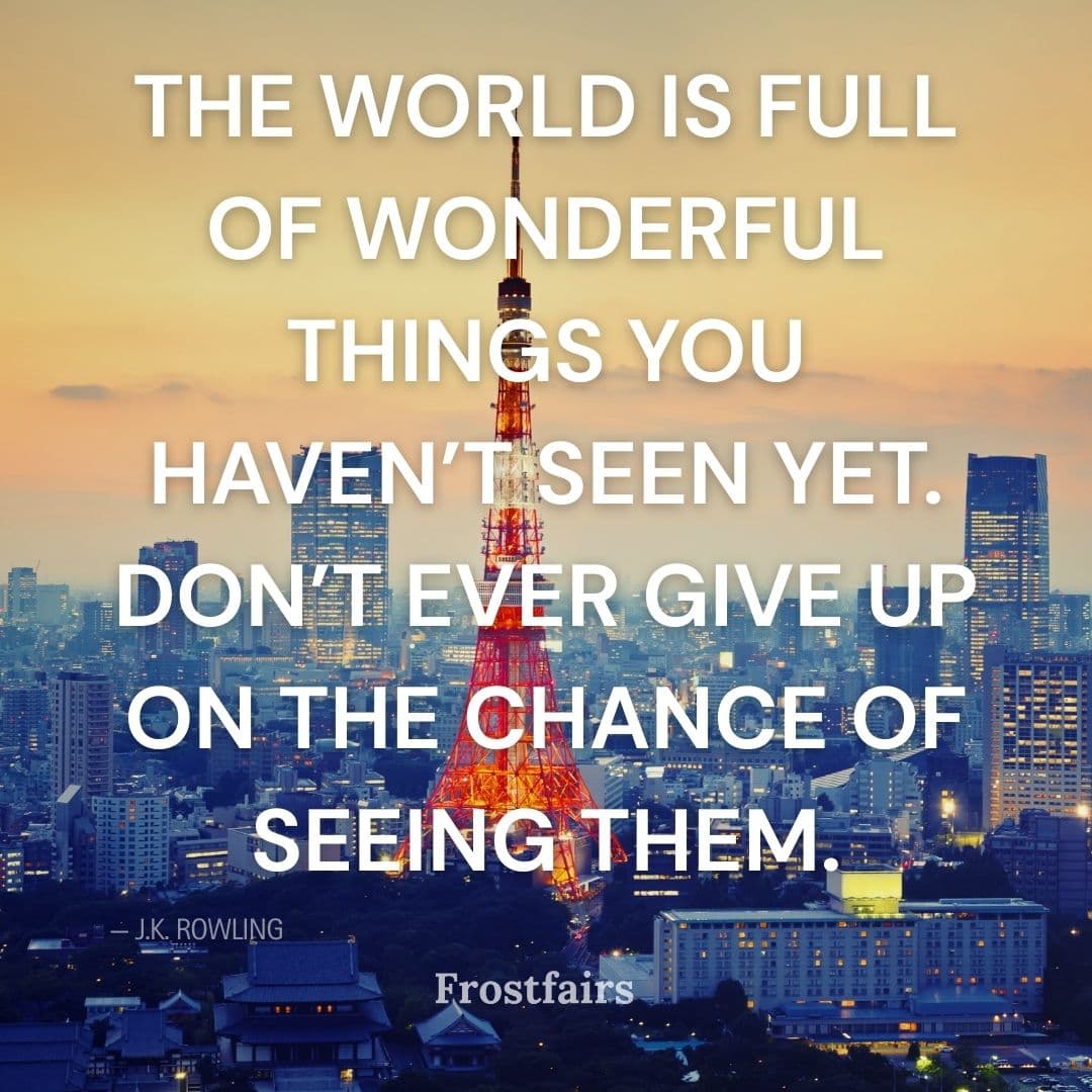 World of Wonder Travel Quote Study abroad quote about curiosity and magical discovery